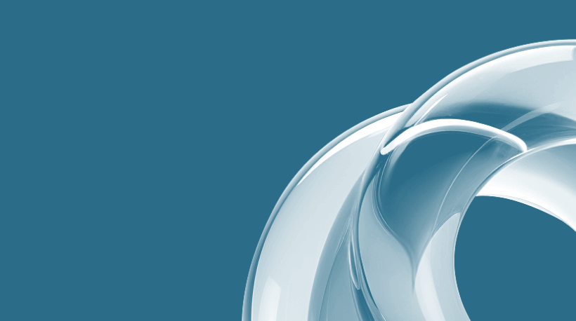 Transparent white bands against a blue background.