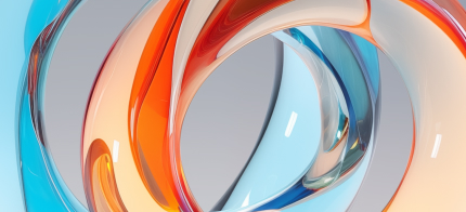 Abstract swirl of colors with a glossy finish.